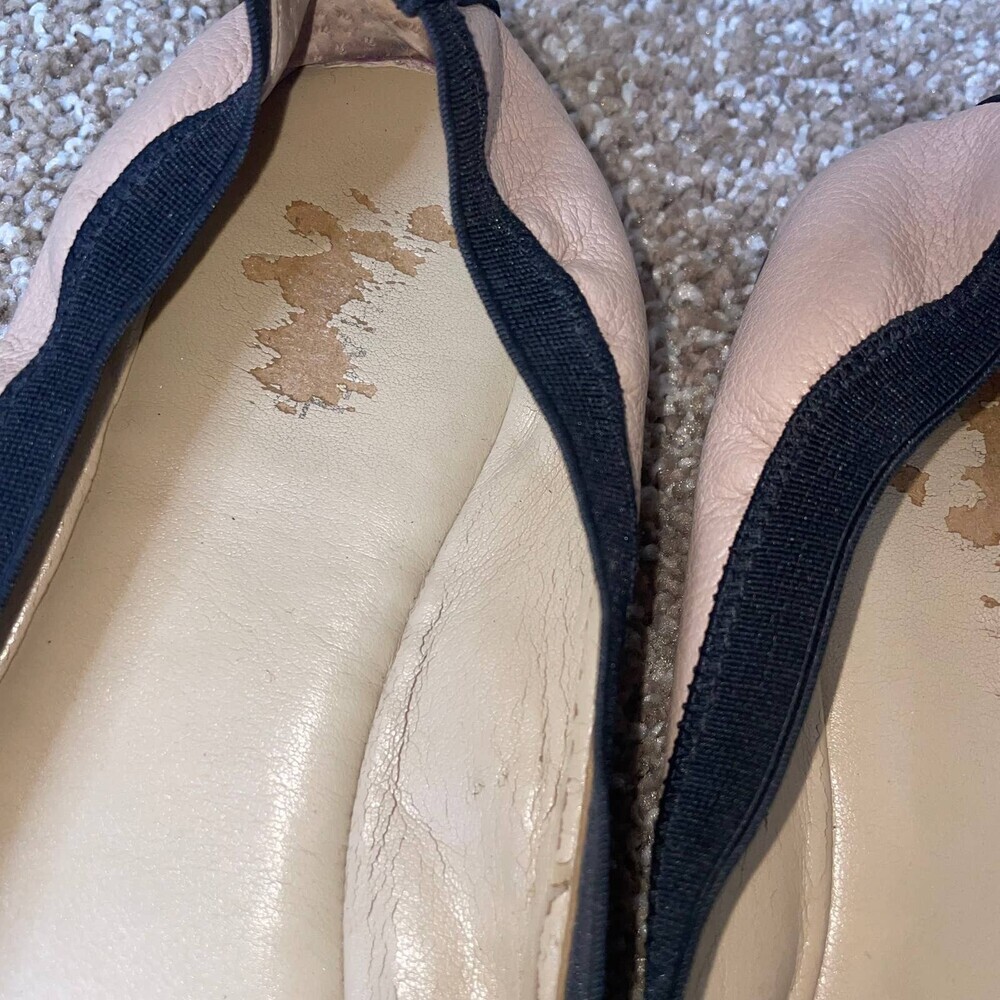Michael Kors Dixie Nude Leather Bow Ballet Flats patent leather tan SZ 8.5 - Picture 3 of 8